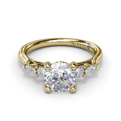Delicate Round Diamond Engagement Ring