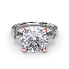 Tapered Baguette Diamond Engagement Ring