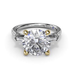 Tapered Baguette Diamond Engagement Ring