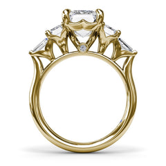 Bold Five-Stone Emerald-Cut Diamond Engagement Ring