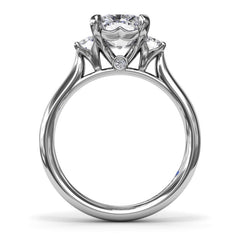 Three-Stone Radiant Engagement Ring