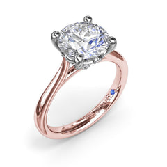 Classic Round Diamond Engagement Ring