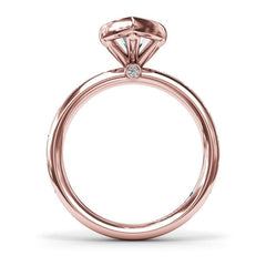 Bezel Set Marquise Diamond Engagement Ring