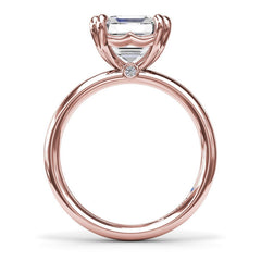 Asscher Cut Diamond Engagement Ring