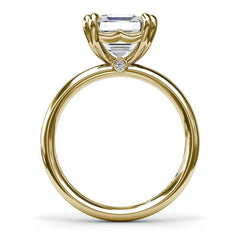 Asscher Cut Diamond Engagement Ring