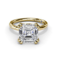 Asscher Cut Diamond Engagement Ring