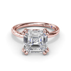 Asscher Cut Diamond Engagement Ring
