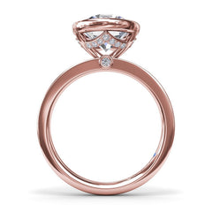 Bezel-Set Round Diamond Engagement Ring