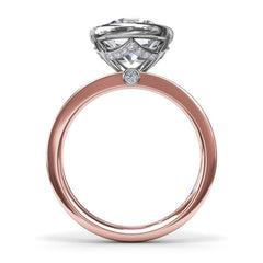 Bezel-Set Round Diamond Engagement Ring