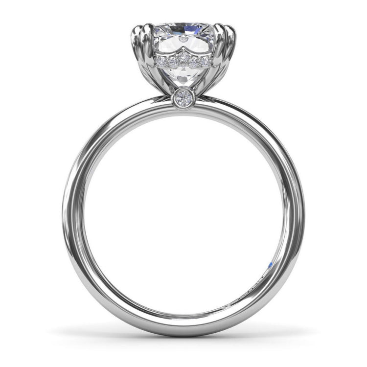Solitaire Radiant Diamond Engagement Ring
