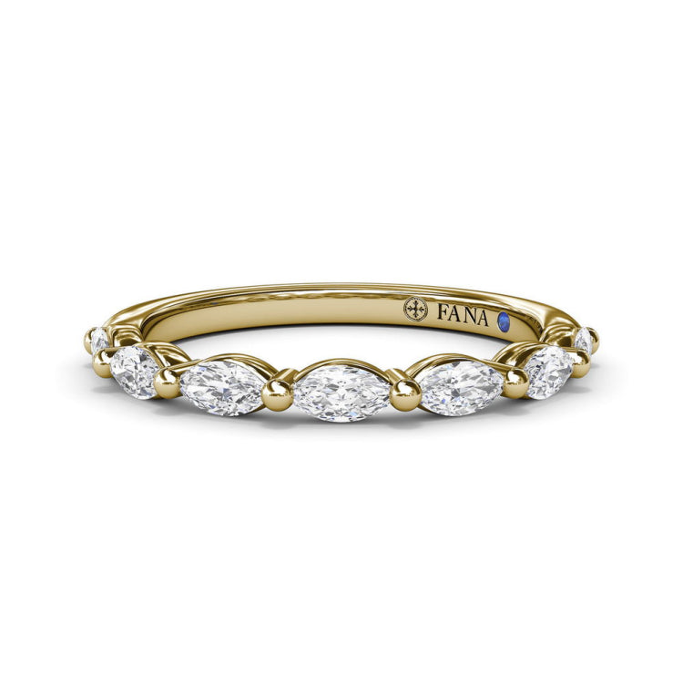 Marquise Diamond Wedding Band