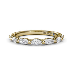 Marquise Diamond Wedding Band