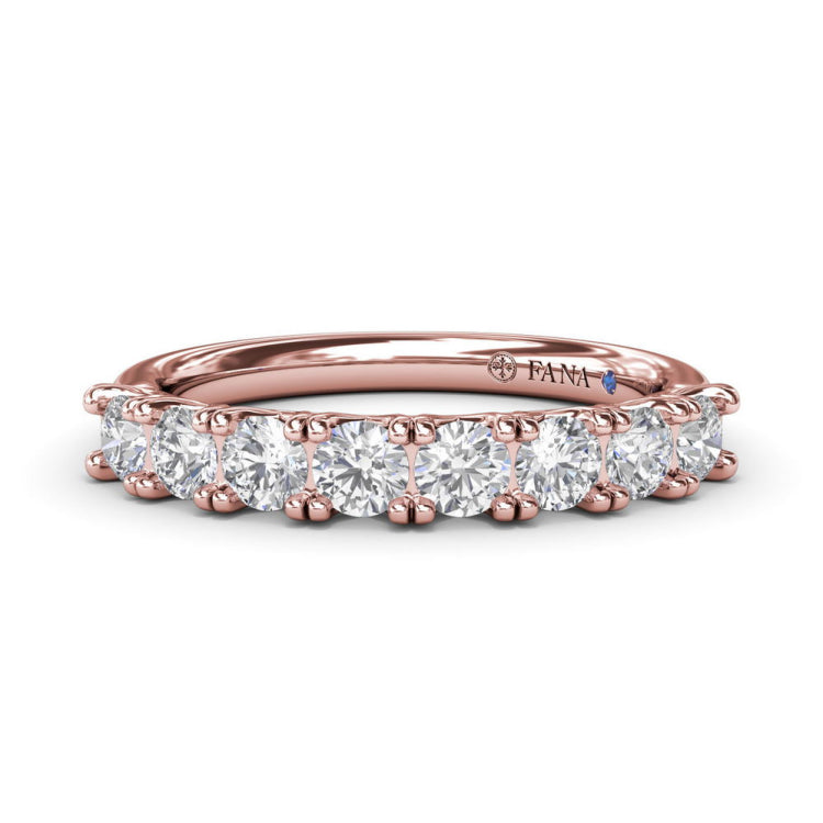 Shimmering and Radiant Diamond Wedding Band 