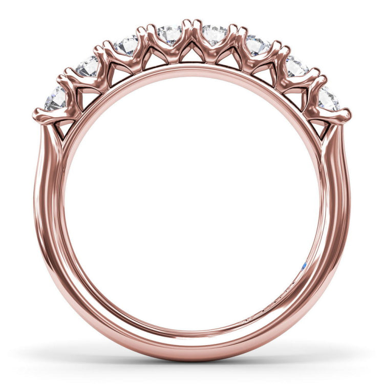 Shimmering and Radiant Diamond Wedding Band 