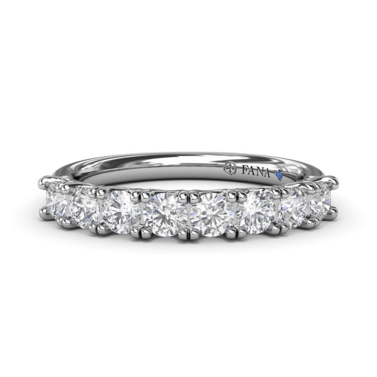 Shimmering and Radiant Diamond Wedding Band 