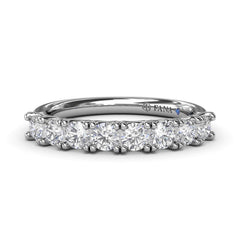 Shimmering and Radiant Diamond Wedding Band 