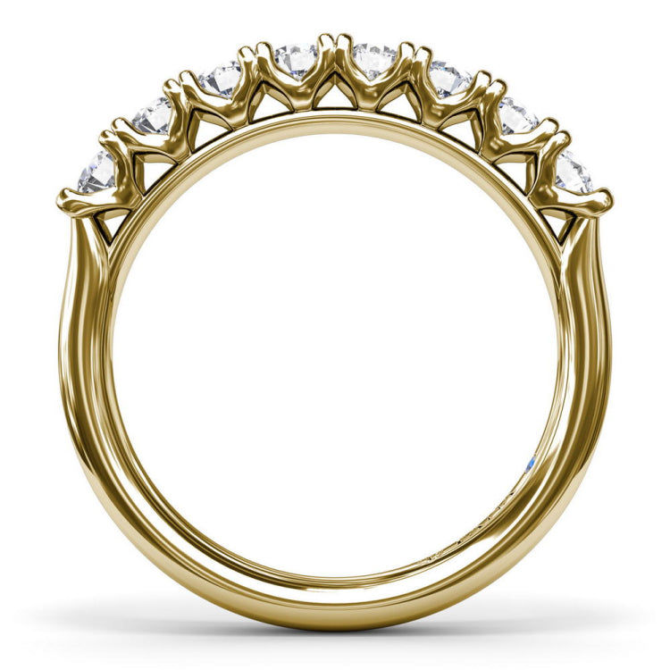 Shimmering and Radiant Diamond Wedding Band 