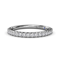 Double Prong Diamond Wedding Band 