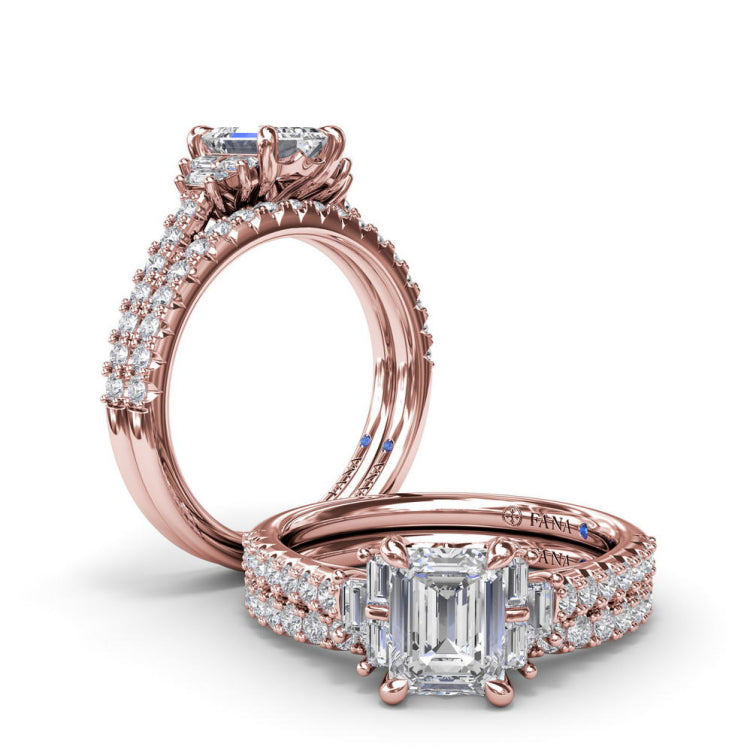 Double Prong Diamond Wedding Band 