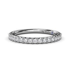 Double Prong Diamond Wedding Band 