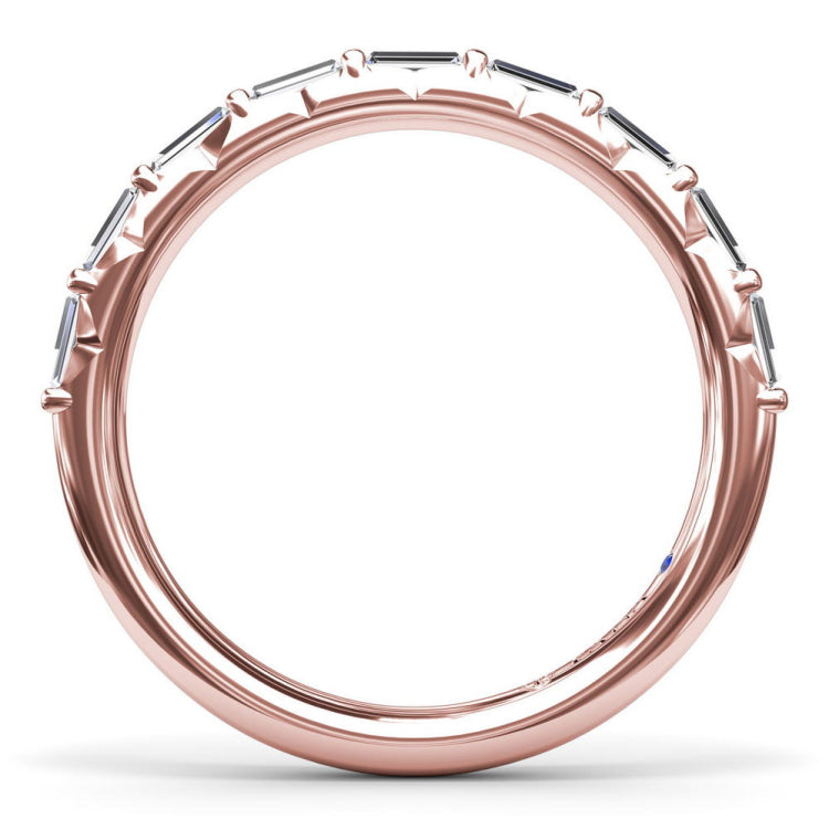 Tapered Baguette Diamond Wedding Band 