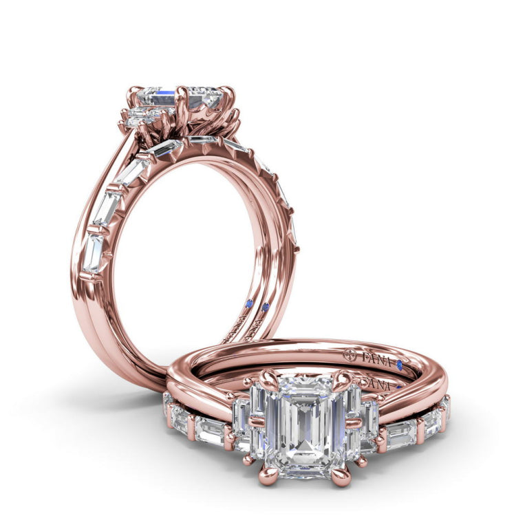 Tapered Baguette Diamond Wedding Band 