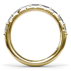 Tapered Baguette Diamond Wedding Band 