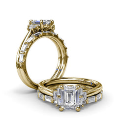 Tapered Baguette Diamond Wedding Band 