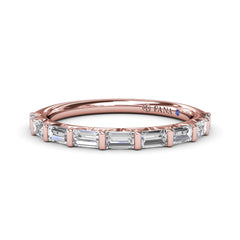 Tapered Baguette Diamond Wedding Band 