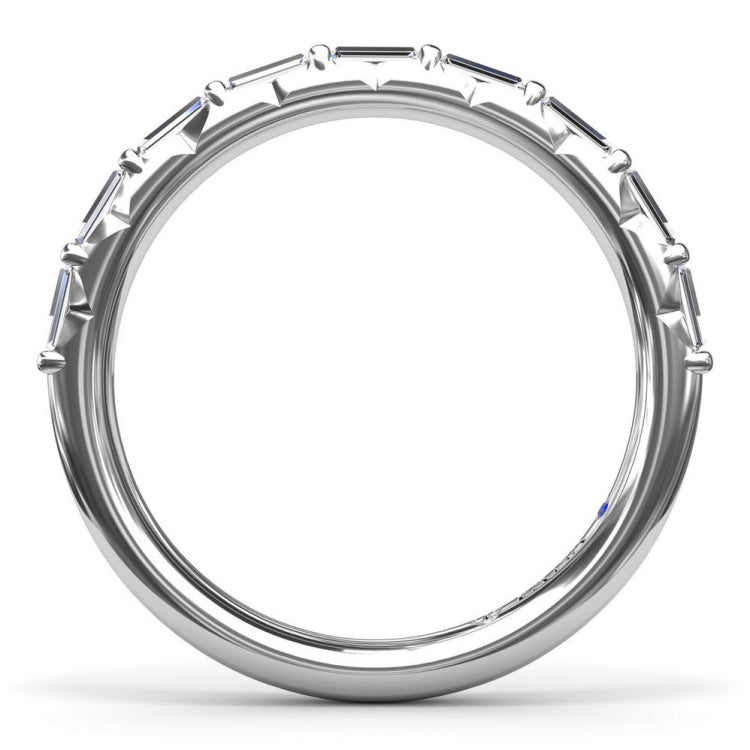 Tapered Baguette Diamond Wedding Band 