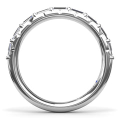 Tapered Baguette Diamond Wedding Band 