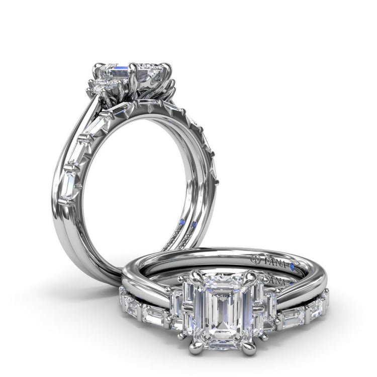 Tapered Baguette Diamond Wedding Band 