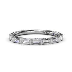 Tapered Baguette Diamond Wedding Band 