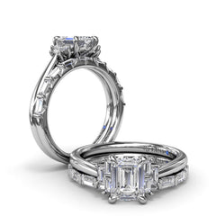 Tapered Baguette Diamond Wedding Band 