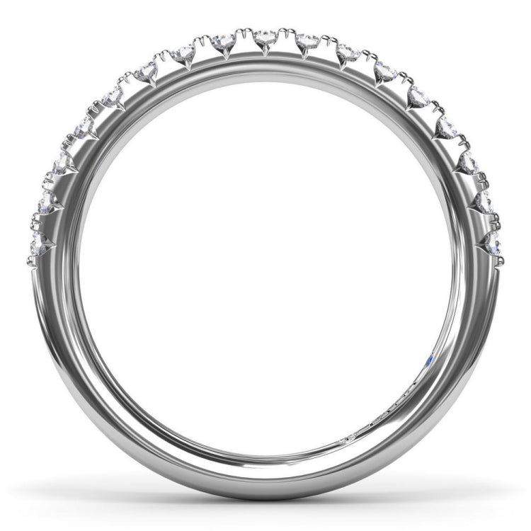 Double Prong Diamond Wedding Band 
