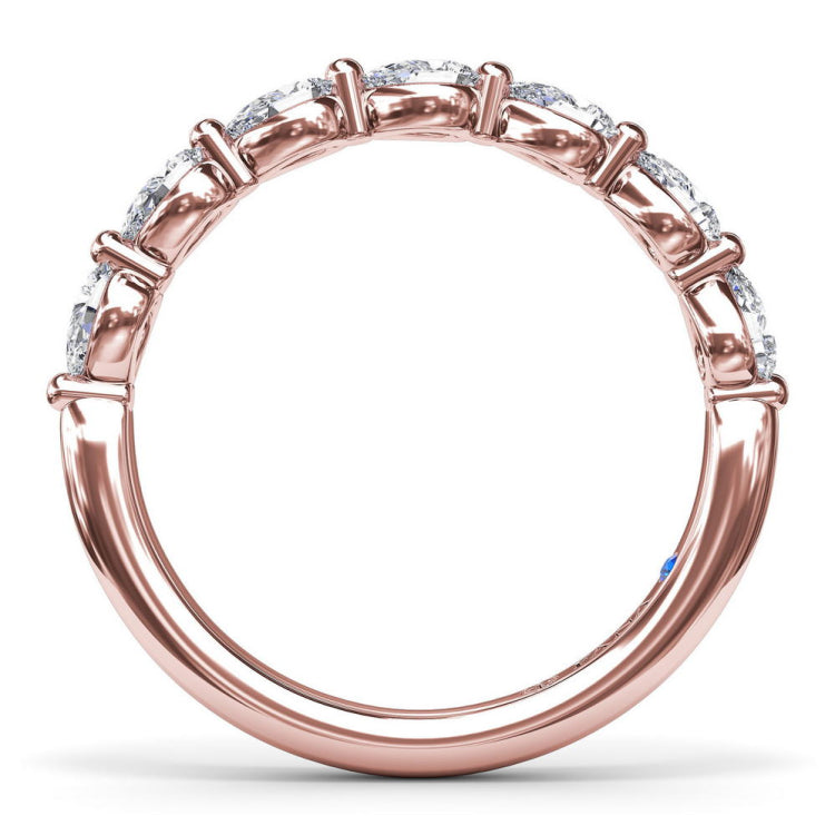 Perfectionist Pear Diamond Wedding Band 