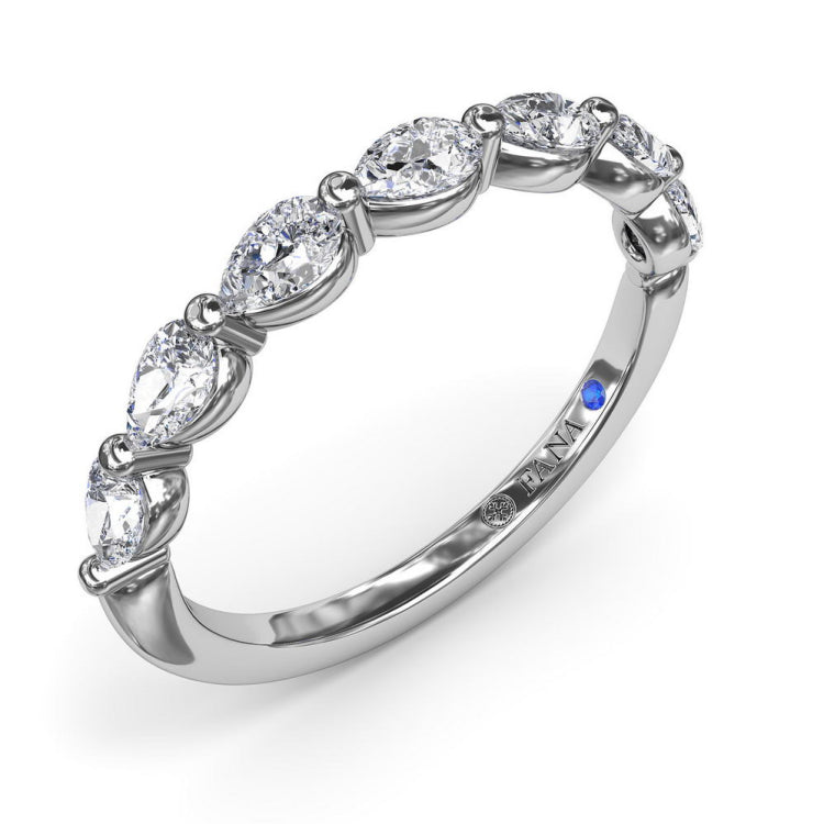 Perfectionist Pear Diamond Wedding Band 