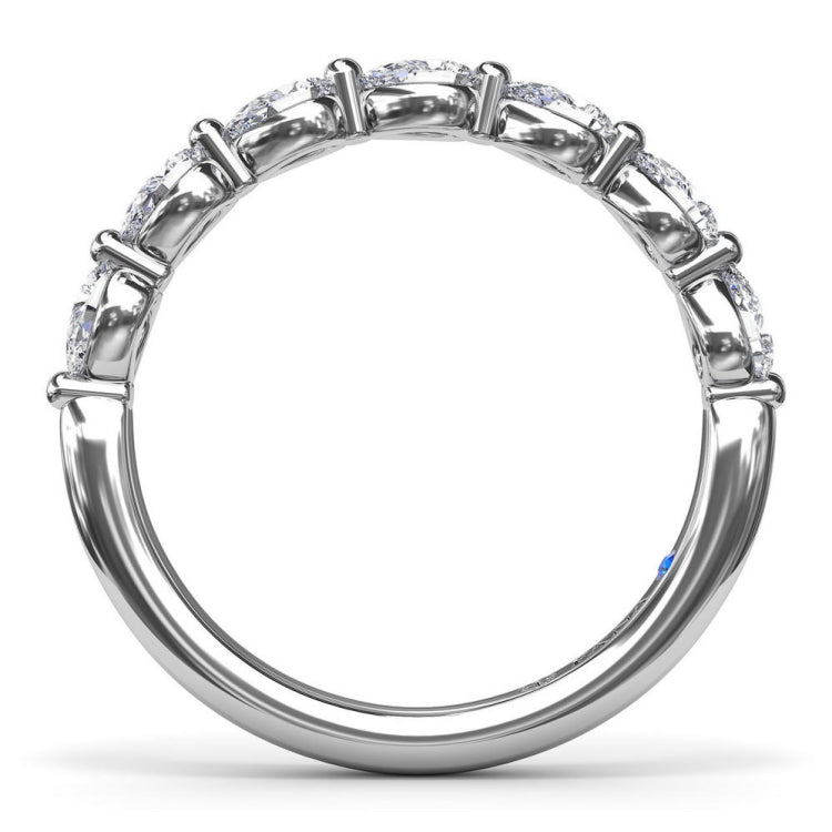 Perfectionist Pear Diamond Wedding Band 