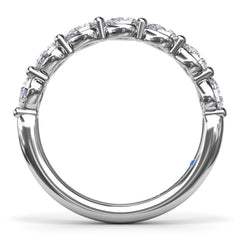 Perfectionist Pear Diamond Wedding Band 