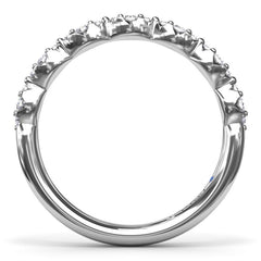 Cluster Marquise Diamond Wedding Band