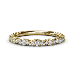 Cluster Marquise Diamond Wedding Band