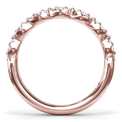 Cluster Marquise Diamond Wedding Band