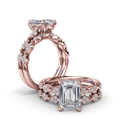 Modern Vintage Diamond Band