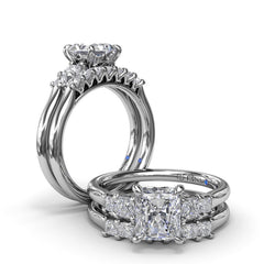 Princess Cut Diamond Wedding Band