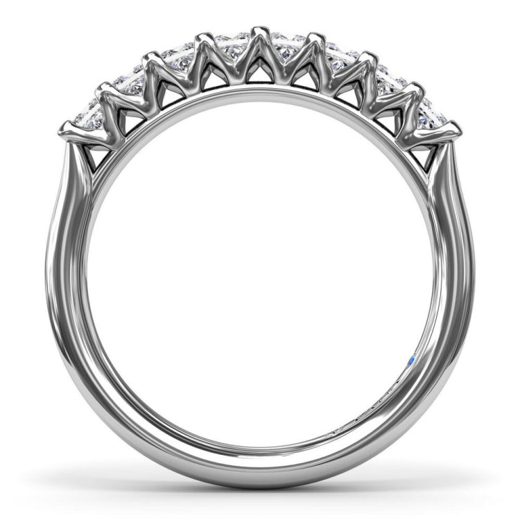 Princess Cut Diamond Wedding Band