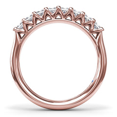 Princess Cut Diamond Wedding Band