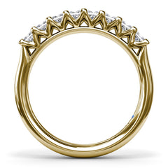 Princess Cut Diamond Wedding Band