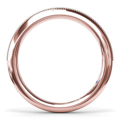 Knife-Edge Gold Wedding Band