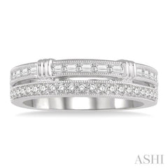 1/2 Ctw Diamond Stack Band in 14K White Gold