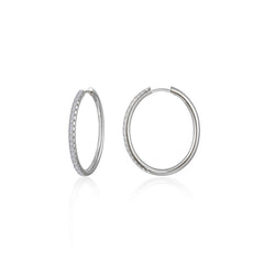Large Alina Oval Hoop Earrings